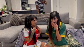 Two Sexy Sports Fans Fuck the Referee