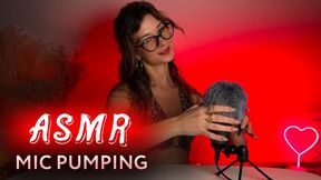 ASMR MIC PUMPING. A passionate brunette Make You Cum. Amy Haze