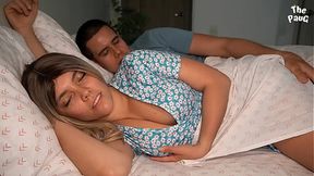 Stepson shares bed with his stepmother's MILF friend