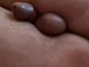 Sissy precum with toy