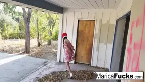 Marica Hase the house jacker gets some BBC from Chris Cock!