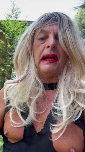 Transgender kassy54 piss public