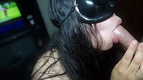 Stepdad Dont Be Shy, Ill Wear This Mask To Cheer You Up. Bitch Stepdaughter Gives Me A Blowjob. Facial