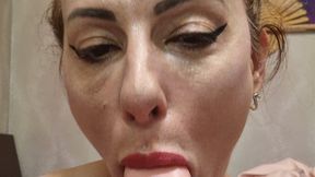 4k lips fetish, pov dildo blowjob ,eye contact
