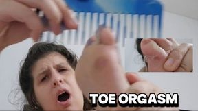 Toe Scratching with Brush and Dental Pick