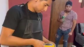 barber shop a domicilio despues de unas chelas follamos