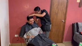 barber shop a domicilio despues de unas chelas follamos