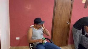 barber shop a domicilio despues de unas chelas follamos