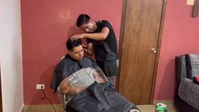 barber shop a domicilio despues de unas chelas follamos