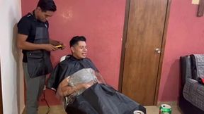 barber shop a domicilio despues de unas chelas follamos