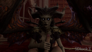Lilith gives sensual handjob (Diablo 4)