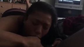 Big Black Cock for Her Sloppy Mouth and Big Tits