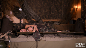 Military Action in Her Back Section