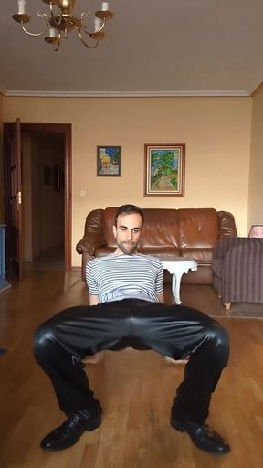 I Make a Streeptease Dressed in Military Dress