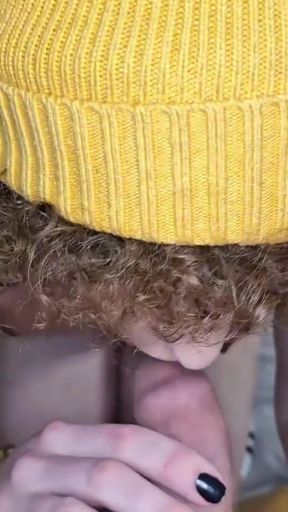 Trans Slut deepthroats big dick and swallows cum - prettyboi2000x   Clip 1