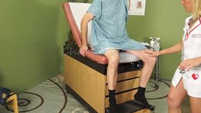 naughty nurse, charli shay, sucks patient s cock for semen sample charlishay.com long version with cumshot red
