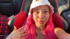 Flashing My Boobs On The Highway
