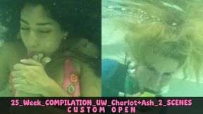 25 WEEK COMPILATION Ashlee Rose underwater peril Charlot Kink fetish foot scuba 70068