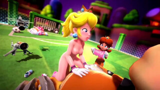 Peach and Daisy sex with Bowser