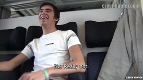 Czech Cutie Sucks Cock on Moving Train - Amateur Czech Hunter Action
