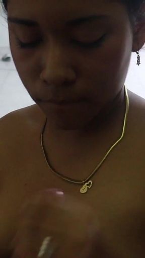 My Brunette Stepsister Sucks My Cock with Our Friends at Home and No One Saw Real Sex