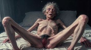 Horny 90 Year Old Skinny Granny Masturbates Her Hairy Wet Pussy - Frail Solo Play