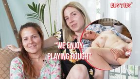 Hot real couple gets into lesbian action for the first time