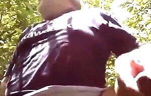 Reluctant straight Daddy gets drained by younger chaser