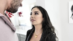 Hot brunette Trinity St Clair gets eaten out and screwed by tattooed dude