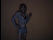 skinny Hardstyle tgirl dances on project estrogen