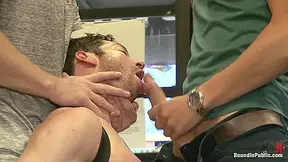 Hot Ripped Stud Gets Punished And Gang Fucked By A Crowd For Stealing
