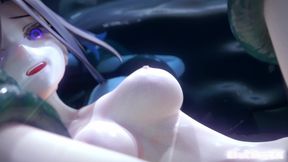 Clorinde gets her holes filled by 6 tentacles