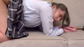 Hot Teen With Petite Tits Gets Her Tight Pussy Fucked Deeply By Big Dick - Intense