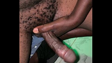 Hairy African Male Jerking And Cuming Early Morning After Waking Up Horny