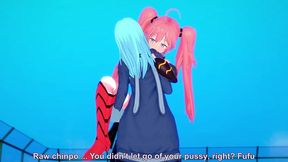 rimuru fucks milim standing up - the time i got reincarnated as a slime parody