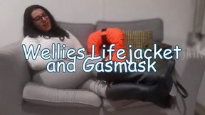 Wellies Lifejacket and Gasmask