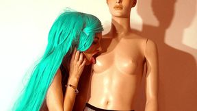 ariel ortiz has sex with the mannequin from her favorite store