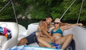 Public Amateur Sex Fun On Boat Public Voyeur Part1