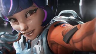 Watch Xx_Speedy's big boobs bounce while she gets facefucked by Junker Queen's massive cock in cartoon futa