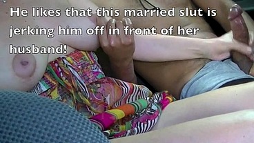Exhibitionist Wife 66 - Russian MILF Tatiana Jerks Off Voyeur In Her Car After Nude Beach!