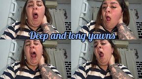 Yawning + watery eyes