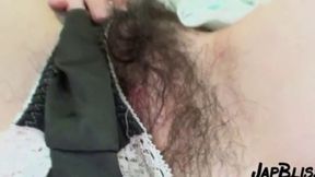 Japanese Hottie With Curly Pubes Receives Creamy Surprise Ending