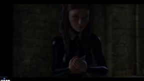 Evil Devil gives a handjob to a lucky wizard