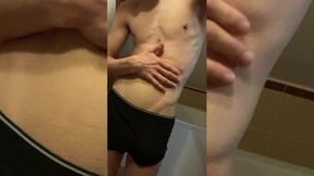 Skinny Boy Masturbates and Squirts Cum