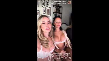 Elena Kamperi Livestream Playing Nude Boobs Threesome Lesbian