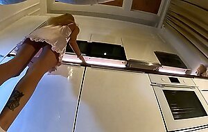 Hot sexy skinny girl meets her lesbian girlfriend for a fake porn shooting to go no panties