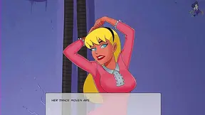 Furry Batgirl & Supergirl Take Turns Sucking Dick for Orgasmic Fun