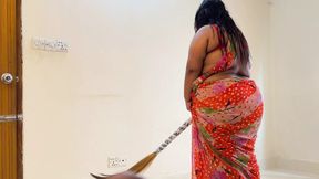 Desi Khobsorat Saree Pahane Kam Vale ko Saudi Arab Sheik Jabardast Chudai