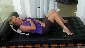 Blonde Hottie Satisfies Her Addiction To Anal Sex