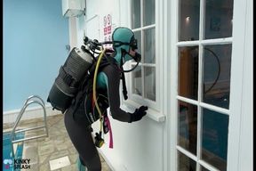 Scuba Agent Lucy Returns Underwater Diver Searches for Secret Device